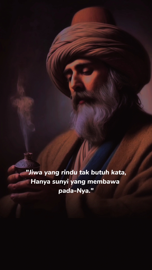 jiwa yang rindu tak butuh kata #jalaluddinrumi #maulanarumi #syairsufi #syairandalusia #quotesislam #storyislami #quotesislamic #bismillahrame #masukberanda #xybca #4u #fypシ゚viral #fyp #CapCut