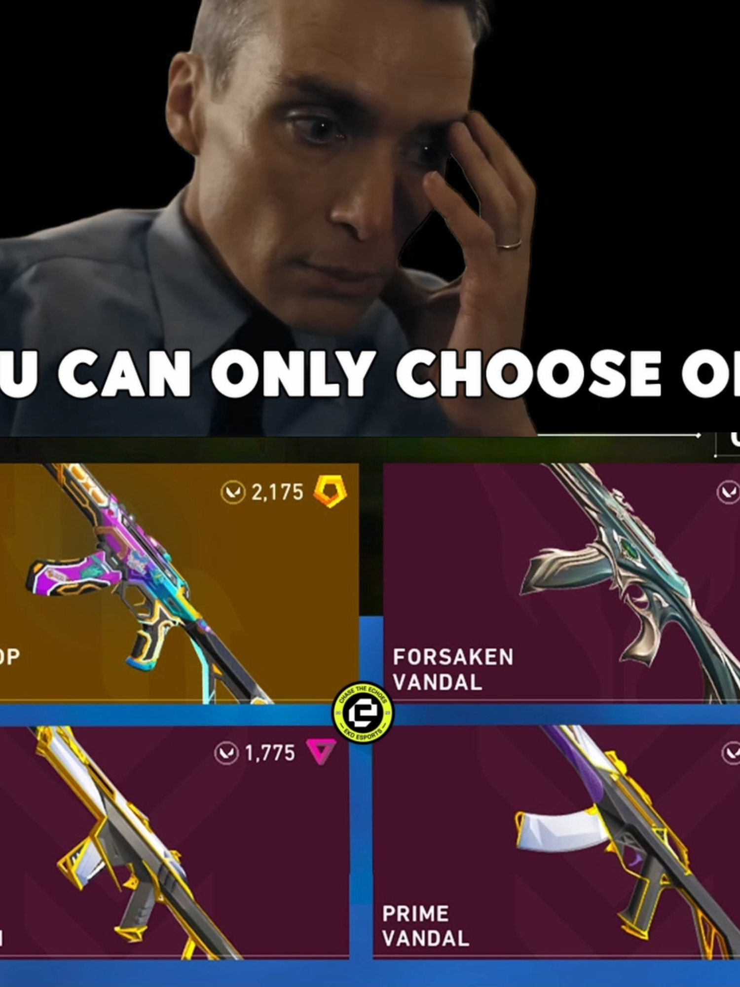 DIFFICULT CHOICE😂 #chasetheechoes #gaming #esports #Valorant #gamer #valorantclips #valorantgameplay #valorantgame #valorantmemes