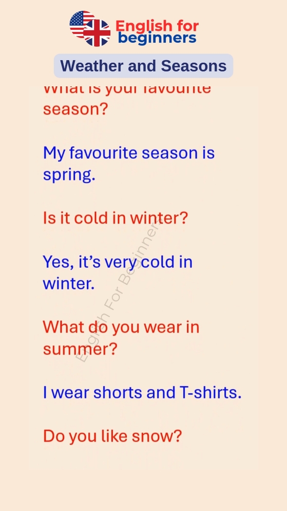 Weather and Seasons #englishforbeginners #practicespeaking #speakingpractice #englishspeaking #englishbeginner #learnenglishdaily #easyenglish #learnenglish #easyenglishsentences #speakenglishfluently