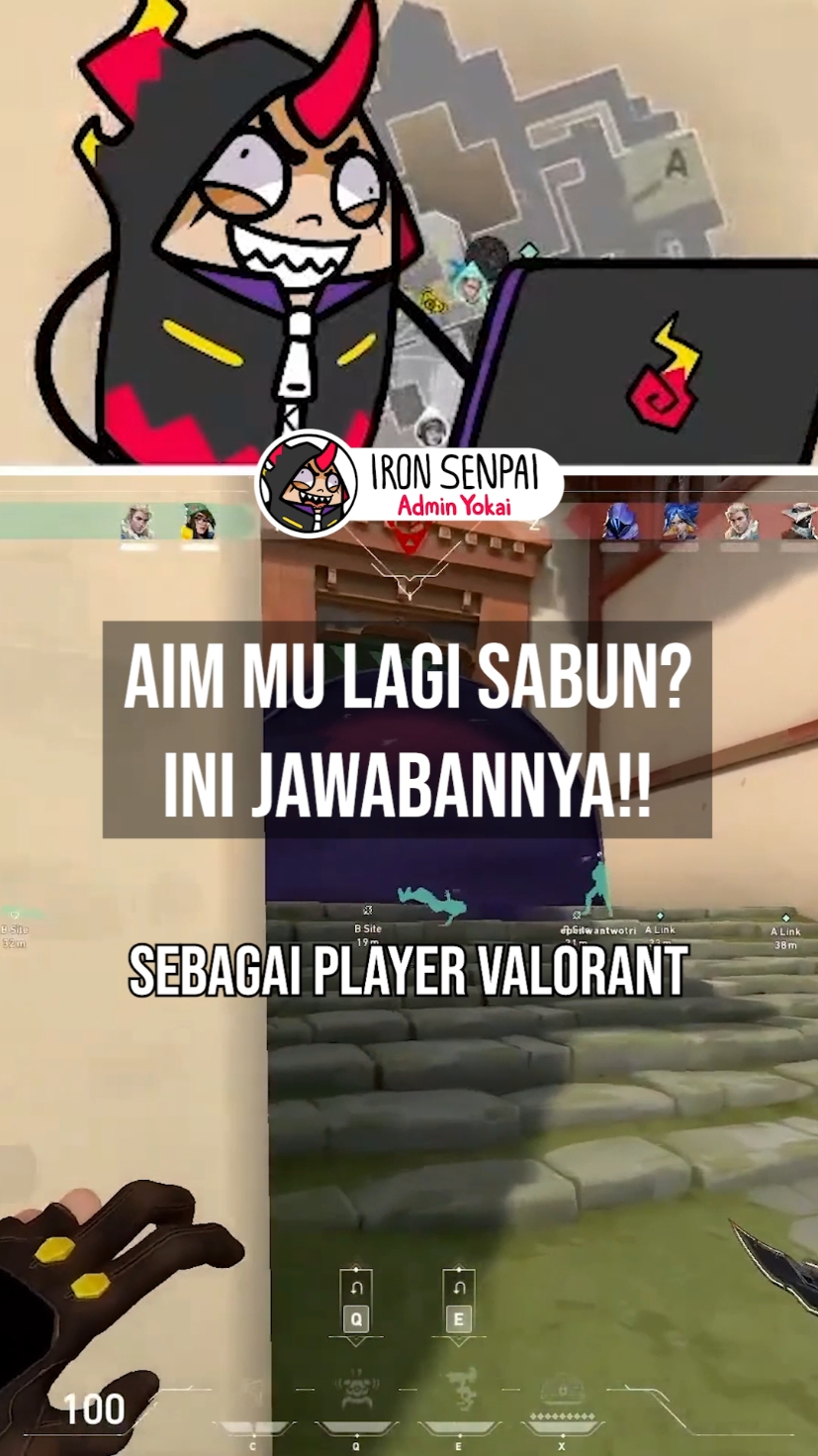 Aim mu lagi sabun? ini jawabannya!! #Valorant #valorantindonesia #fypシ 