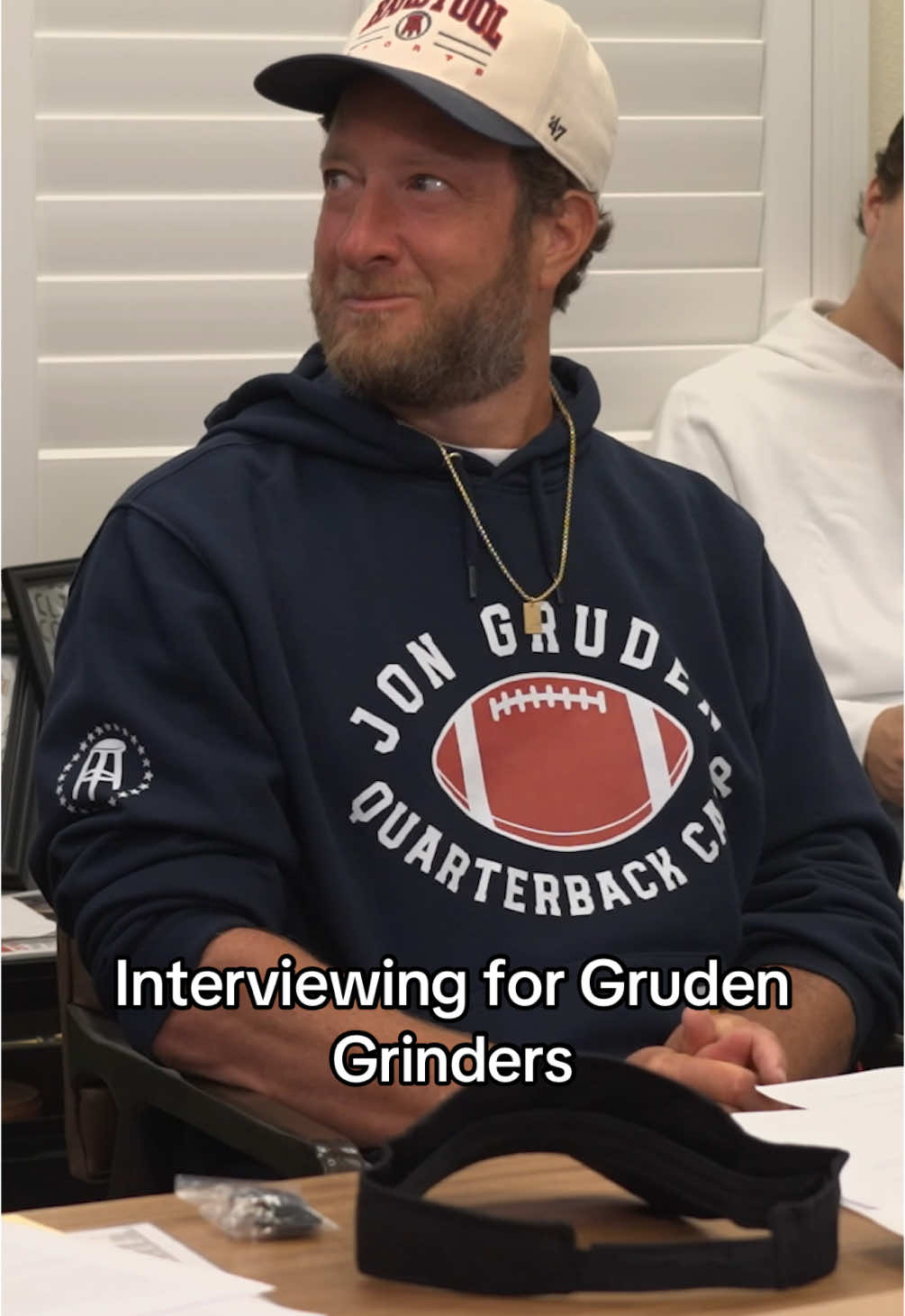 I helped @Barstool Gruden interview for his team and I can’t help but love a weird brain