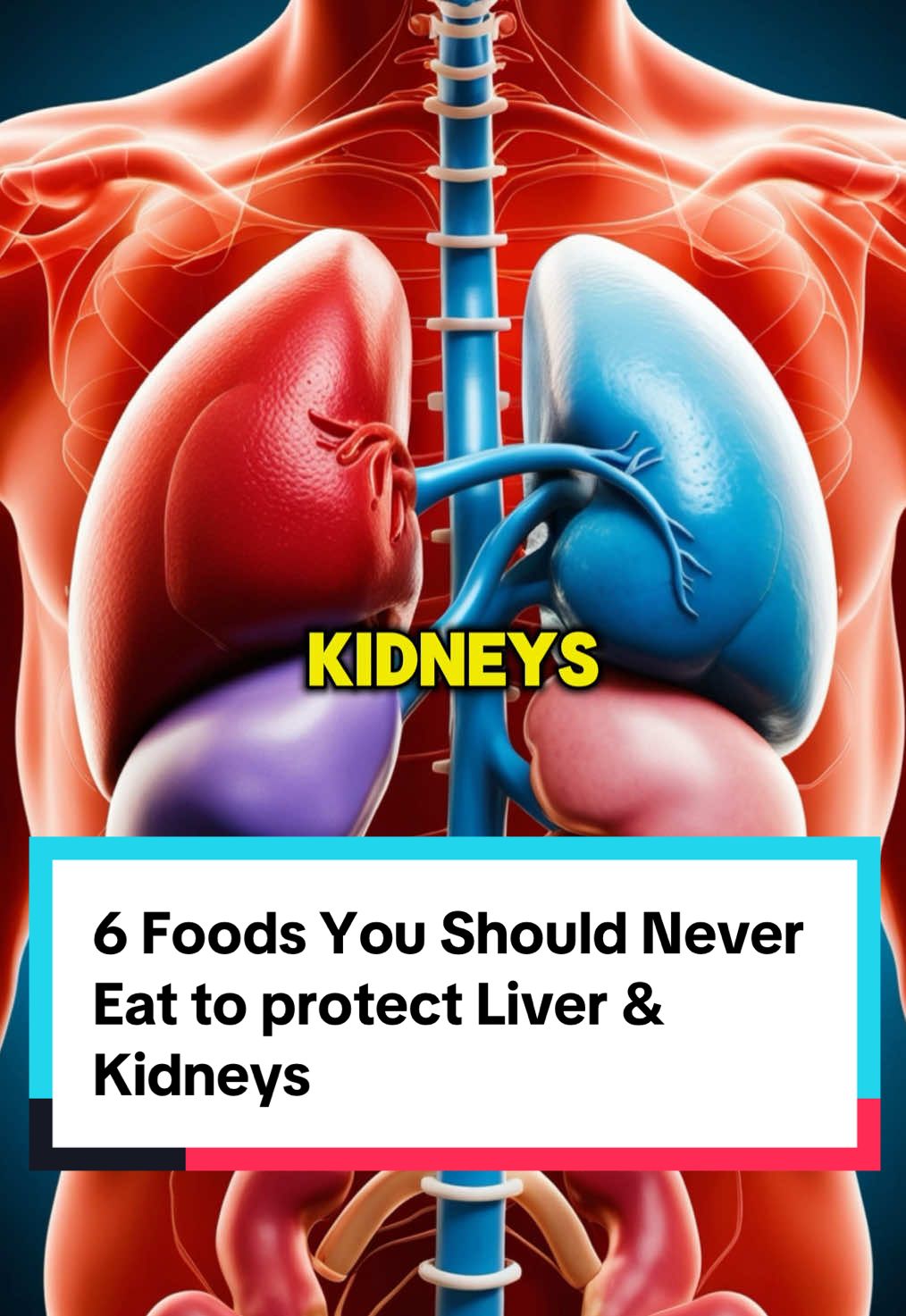 6 Foods You Should Never Eat to protect Liver & Kidneys #health #liver #kidney #wellness #healthtips