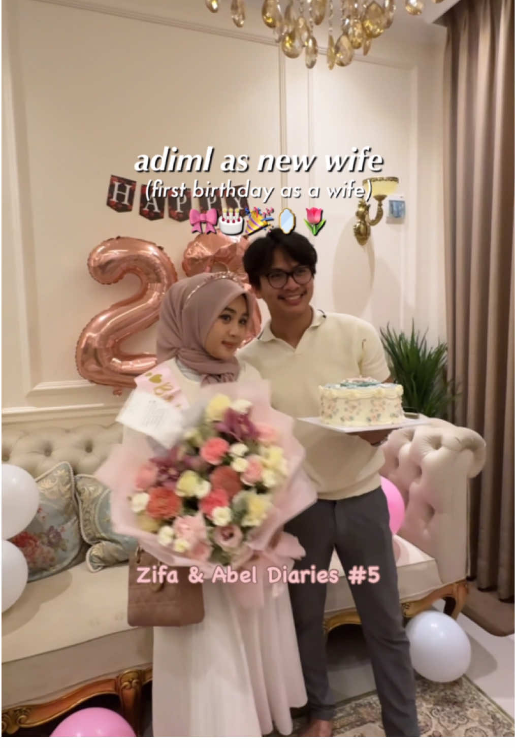 ulang tahun pertama sebagai istri🥰🩷 banyak banget surprise, thank you sayaang🥹🩷 @Abel | Glowies #adimlzifa #adiml #birthdaysuprise #birthday #newwife #wife #abel #zifa #zibel 