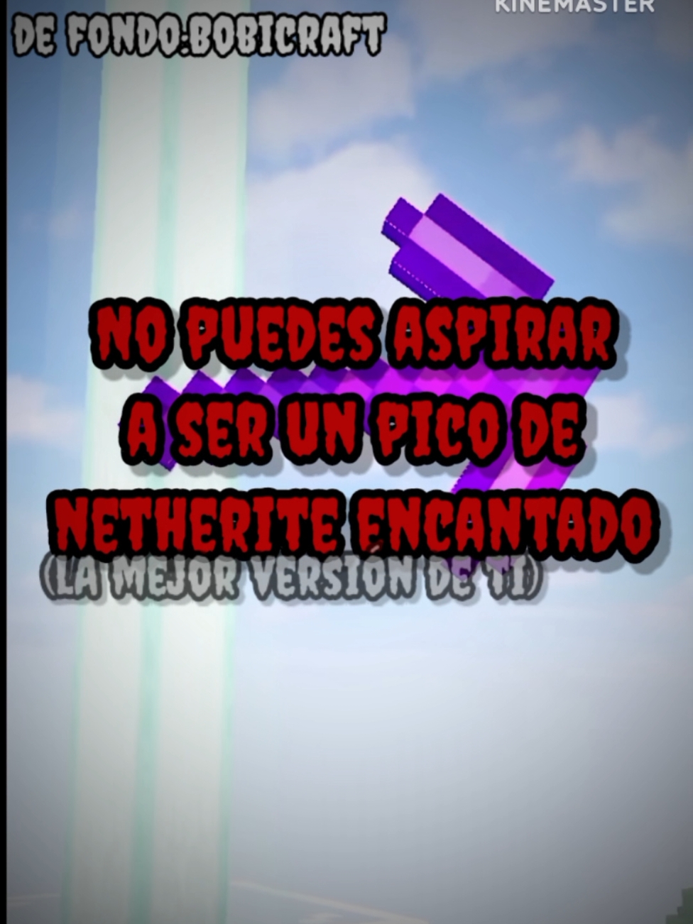 TODOS SOMOS UN PICO DE MADERA...#Minecraft#mc#Bobicraft