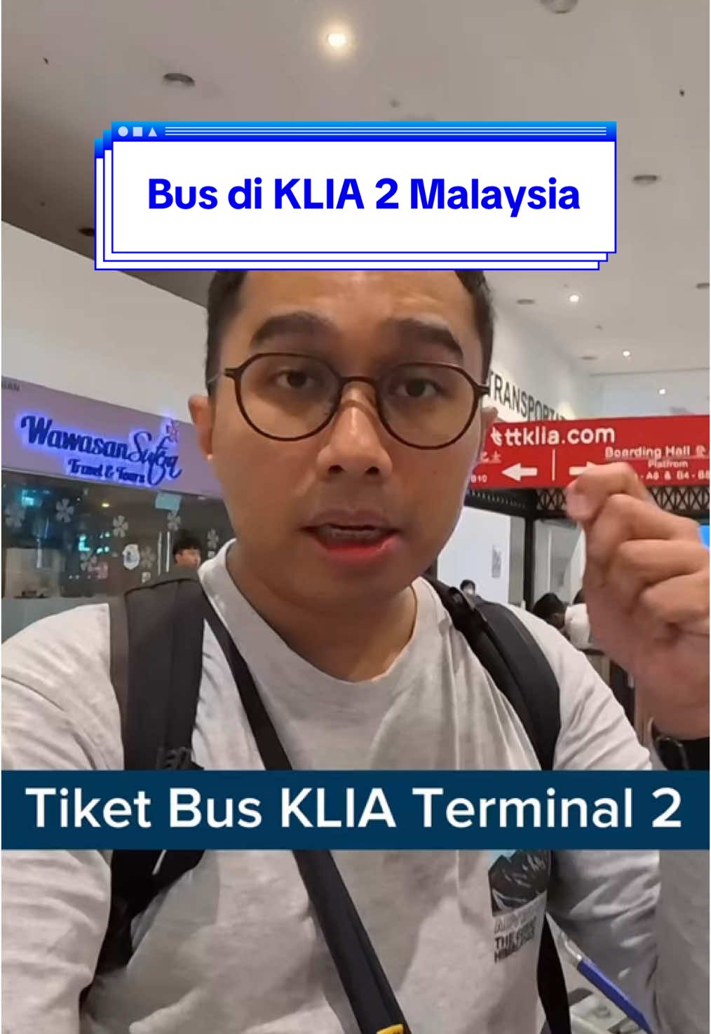 Tutorial beli tiket bus di KLIA 2. Buat kamu yang baru mendarat di Bandara Kuala Lumpur tepatnya di terminal 2 alias KLIA 2, kamu bisa melanjutkan perjalanan ke tengah kota Kuala Lumpur atau ke kota lain menggunakan bus. Nah kalau kamu beli tiketnya di sini, di loket hanya bisa menerima pembayaran cashless ya. Kalau pas lagi ramai antrinya, kamu bisa juga beli sendiri menggunakan mesin ini. Simak tutorialnya yang aku tunjukan langkah demi langkahnya yaaa. Semoga bermanfaat 🙏🏻 Follow @inimasabi untuk informasi seputar penerbangan dan travel lainnya #BuatKamu 🫶🏻 Let's gooooooooooooo ✈️