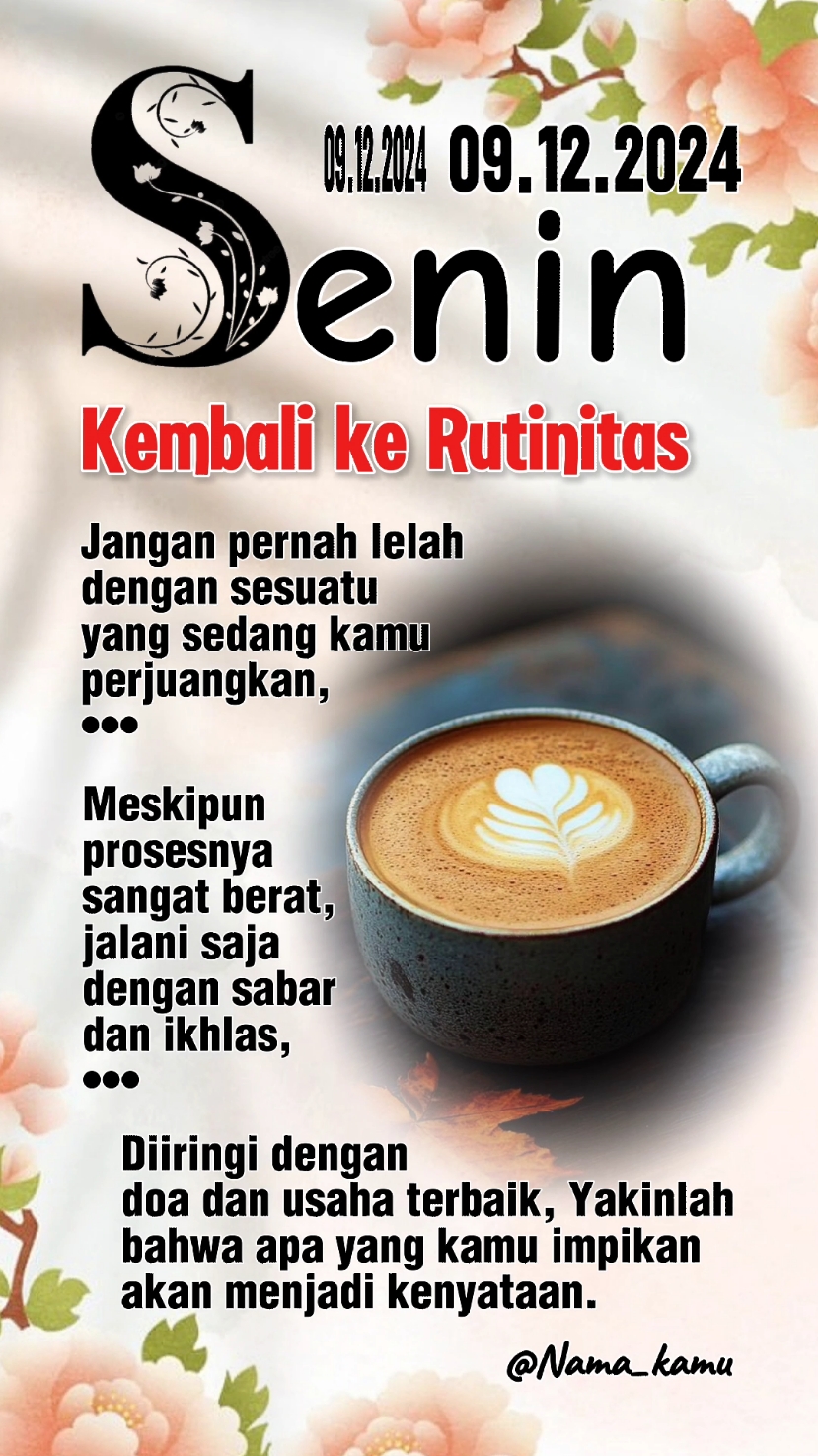 Kembali Ke Rutinitas  . . . .  #templatecapcut #semangatsenin #seninsemangat  #template  #fypシ #09desember2024  #fypdong  #motivasi  #storywa  #dedikawan #CapCut 