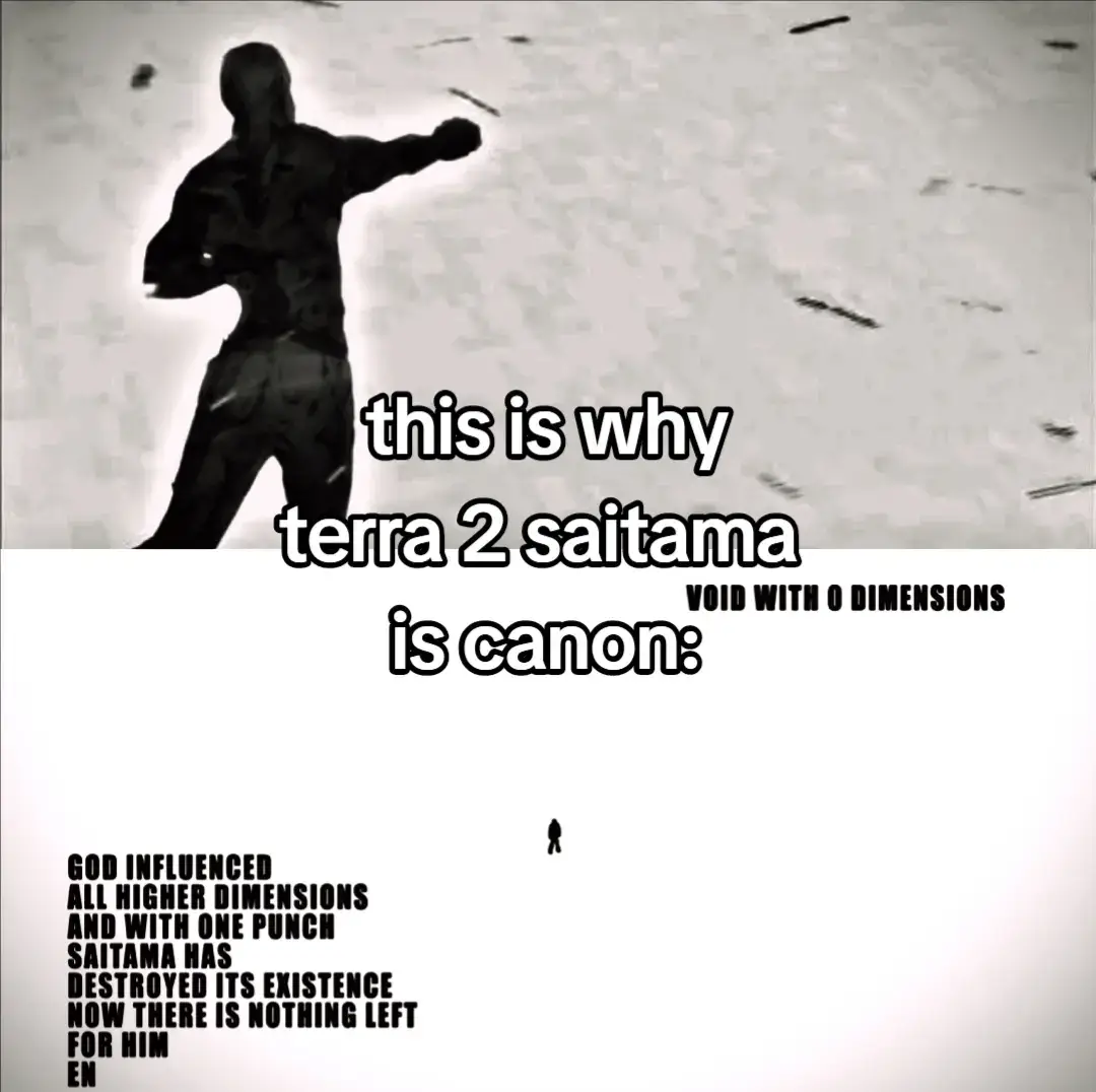 Saitama terra 2 is canon!!! #saitama #boundless #canon #anime #manga #opm #god #theory #foryou #fyp