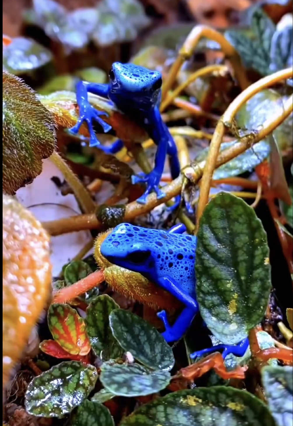 🌟 El azul de la rana dardo no es solo para lucirse, ¡es su mejor defensa! 🐸💙  Este fenómeno llamado aposematismo advierte a los depredadores de su toxicidad 🛡️✨. Además, ¡cada rana tiene su propio diseño único, como un traje personalizado! 🌿  ¿Te imaginas tener un superpoder así? 🔵 #RanaDardoAzul #AnfibiosIncreíbles #CuriosidadesDeLaNaturaleza #RanasTóxicas #Aposematismo #NaturalezaColorida #VidaSalvaje #RanasDelMundo #SuperpoderesNaturales #AnimalesExóticos #MundoAnimal #FYP #Viral #Parati #RanasHermosas #Biodiversidad #SelvaMágica #TikTokScience #AnimalesCuriosos #xyzabc 