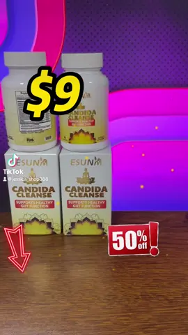 60 Capsules Candida Cleanse -#tiktokshop #health #fypage #flashsale #foryou 