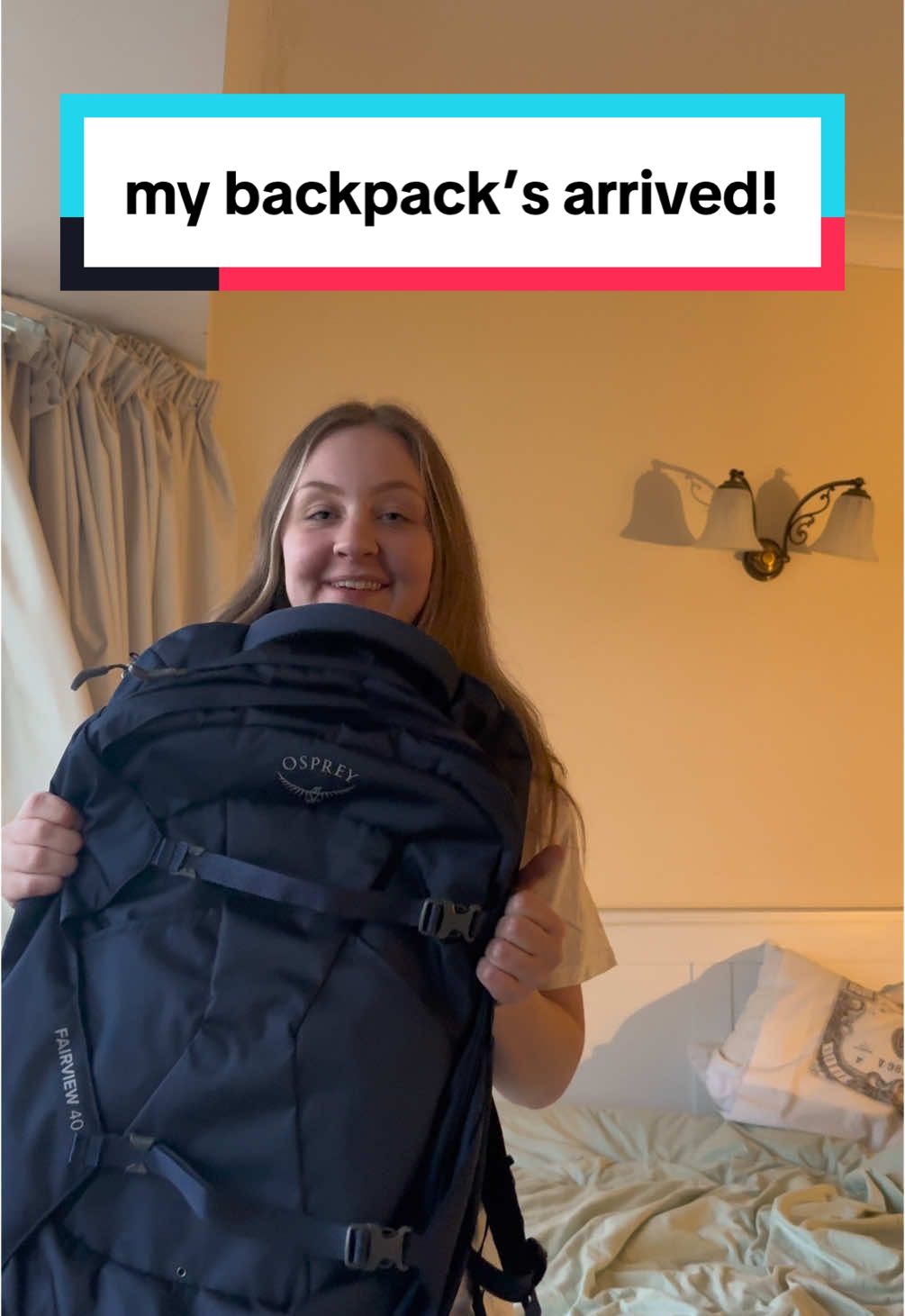 my backpack has arrived! the osprey fairview 40L (aka everyones bag) but i’m so so excited!  #travel #traveltok #backpacking #southeastasia 