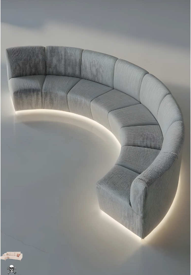 Crafted in SketchUp: A modern, curved sofa design with ambient lighting that blends style and comfort effortlessly. #SketchUp #ModernSofa #3DDesign #FurnitureDesign #CurvedSofa #AmbientLighting #InteriorDesign #3DModeling #ContemporaryFurniture #DesignInspiration #ArchitecturalVisualization #nicetoweruk #nice_tower #nicetowers #nicetowerPro #nicetower