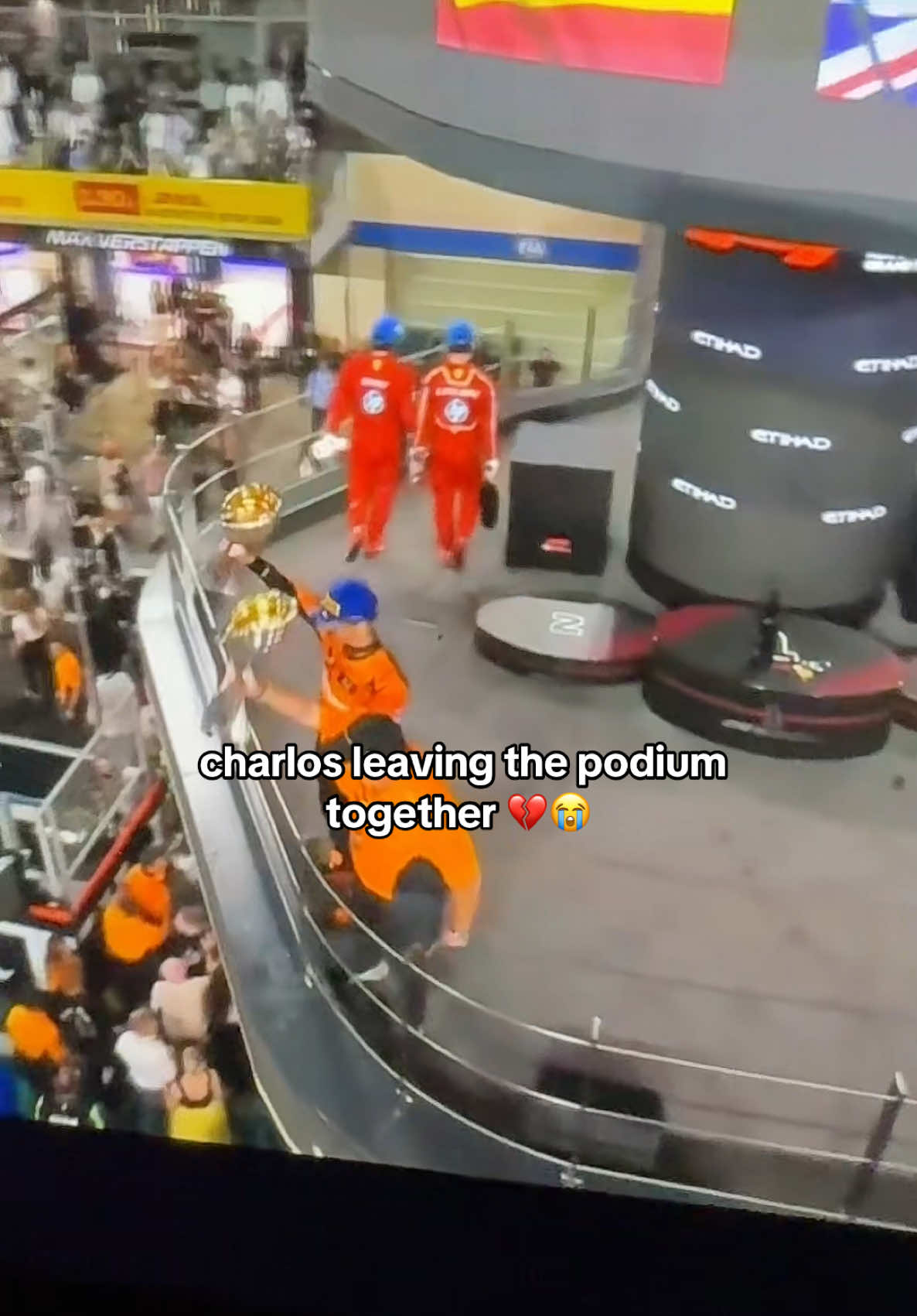 everyone is welcomed to the charlos crying session 🤧💔 #fyp #fy #formula1 #f1content #f1tiktok #f12024 #abudhabi #abudhabigp #carlossainz #charlesleclerc #ferrari #charlos #seeyouagain 