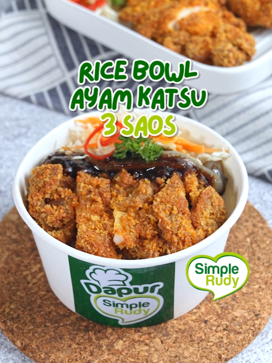 [RESEPNYA ADA DIAKHIR VIDEO YA GAES] Ide jualan kekinian yang bikinnya praktis dan pastinya auto cuan 🤑 #simplerudy #resepsimple #ricebowl #ayamkatsu #3saos #ricebowlayamkatsu #ricebowlayamkatsu3saos #idemasakan #fyp #viral #trending 