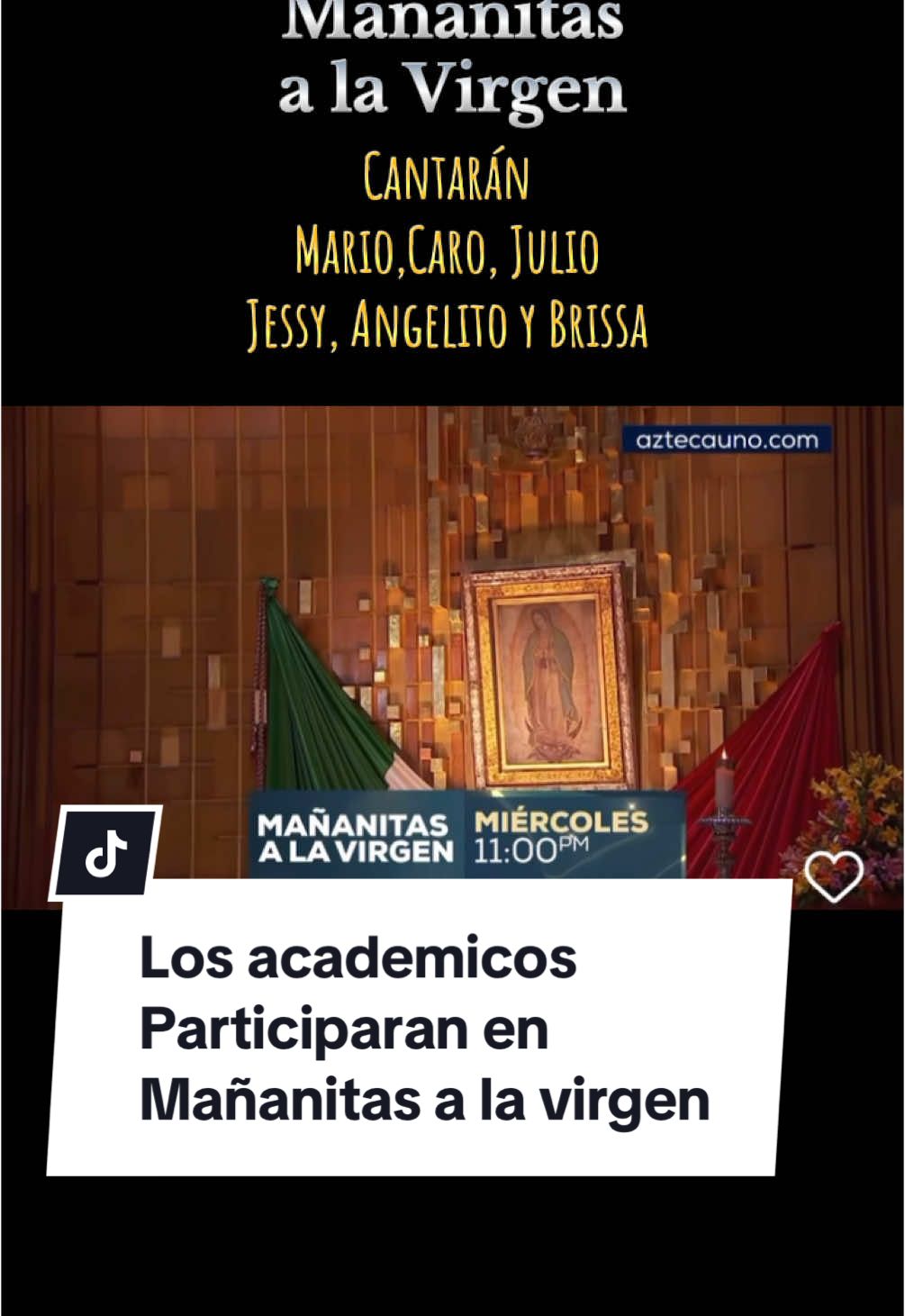 Los academicos participaran en “Mañanitas a la Virgen este 11 de Diciembre 2024 @Mario Girón @Julio Ávila @Jessy Portillo @EDUVIEL @carolinaheredia @Brisa Santana #laacademia #DobleM #paratiiiiiiiiiiiiiiiiiiiiiiiiiiiiiii #parati #fyp #fanpage #viralllllll #maremotos #watafaks #💖 #mexico #usa🇺🇸 #españa #honduras #guatemala #mariogiron #marlara #cdmx #virgendeguadalupe #mañanitasalavirgen #mañanitas#jessyportillo #julioavila#angeleduviel 