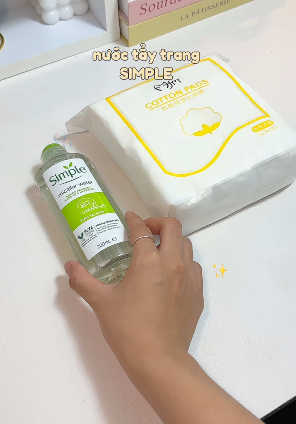 Nước tẩy trang quốc dân lun😆😆dùng thích mê🧏‍♀️✨#nuoctaytrangsimple#skincare#chamsocda#diyereview #hellodituyet #xhtiktok #unbox #unboxing #xh #fyp 