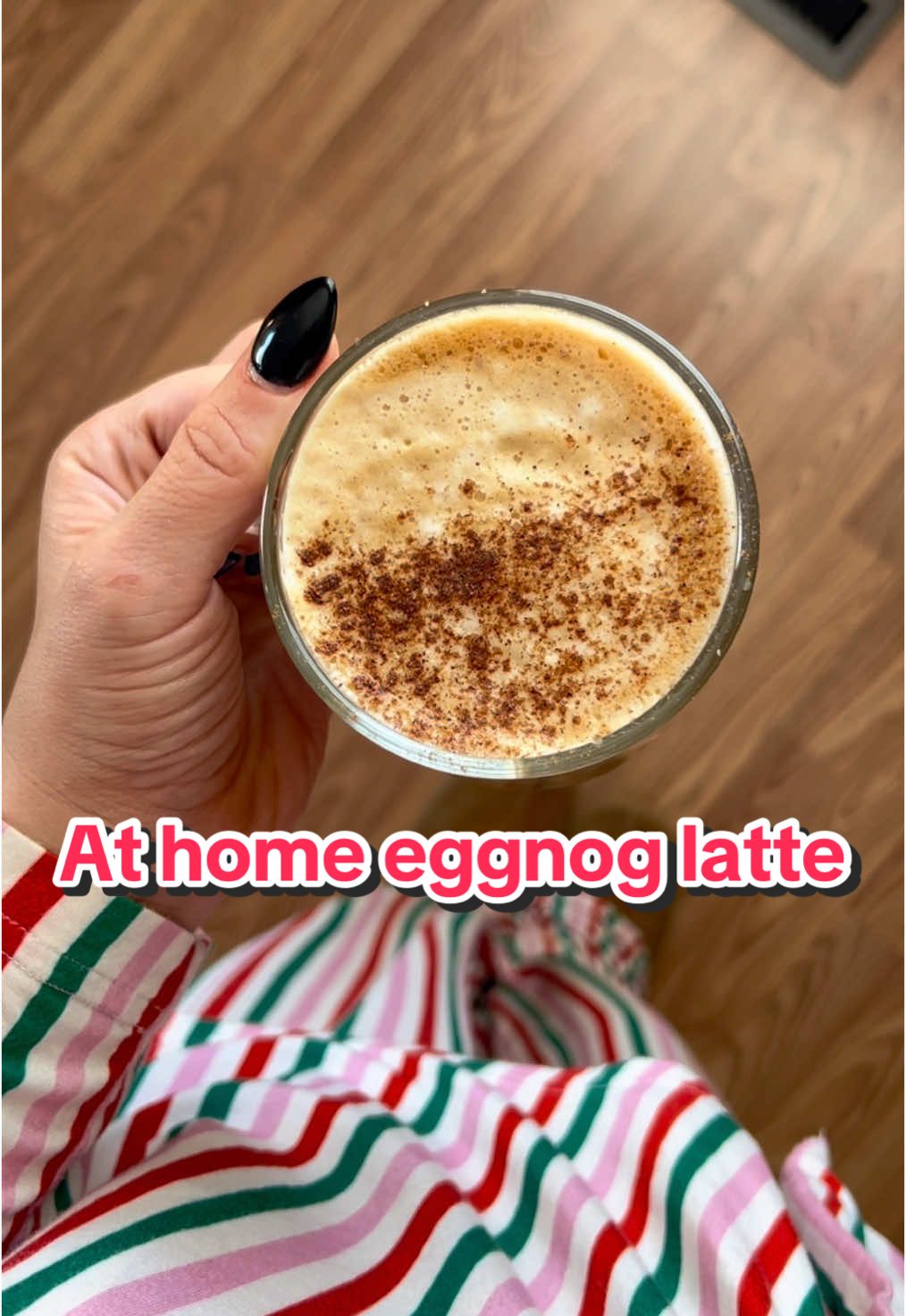 Cheers to eggnog season!!! ☕️ the easiest at home eggnog latte! @Hy-Vee #hyveepartner #coffeetok #coffeeathome #coffeerecipe #athomecoffee #latterecipe #eggnog #nespresso @Nespresso USA 