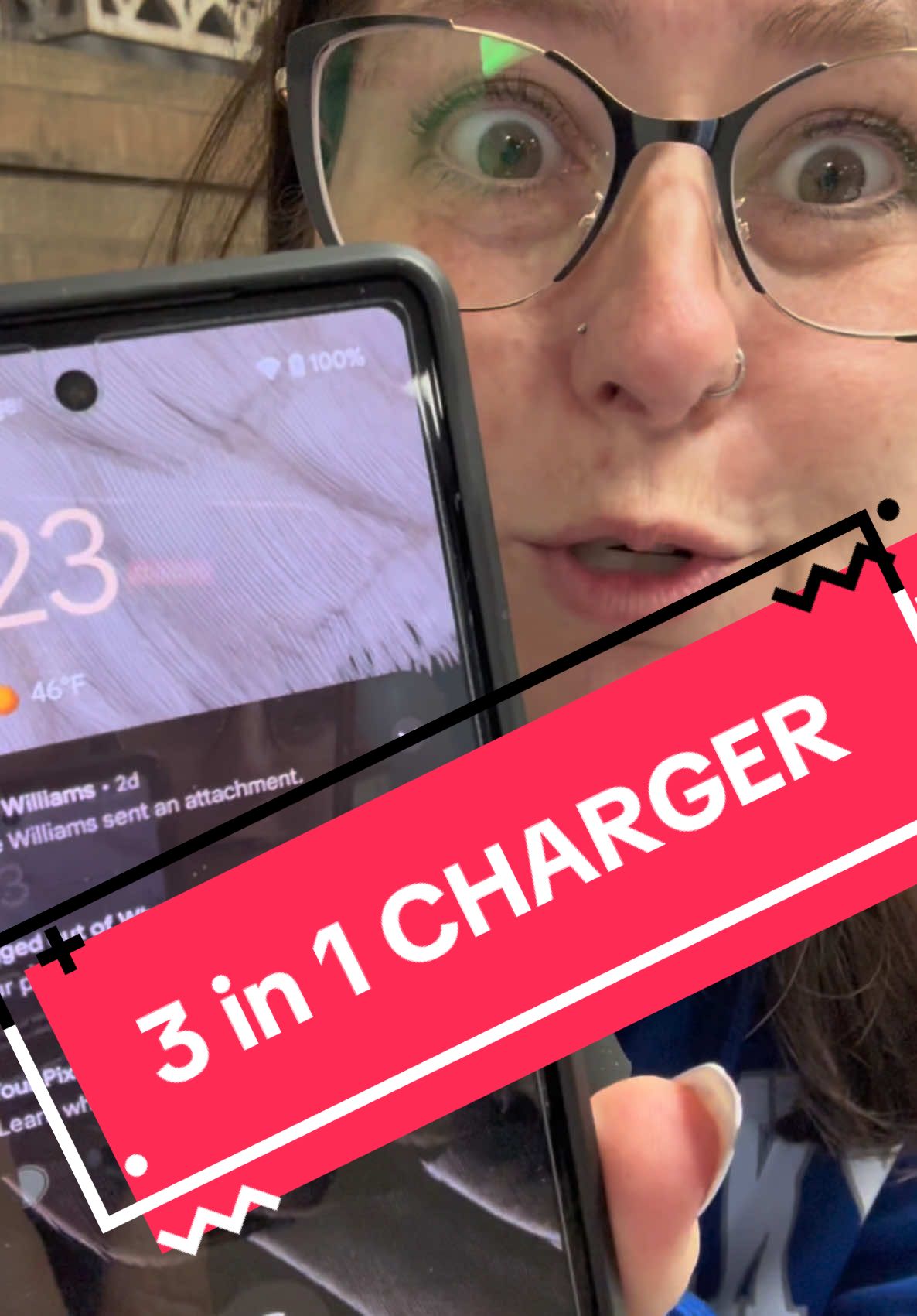 3 in 1 travel charger. @AwwPicks Tech #3in1charger #3in1 #tiktokban #tiktokbanned #wirelesscharger #travelcharger #tiktokshopping #phonecharger 