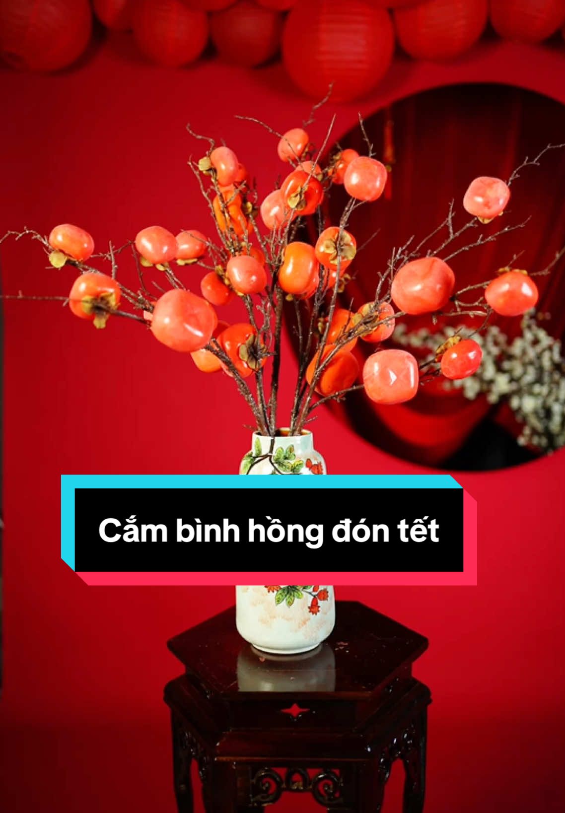 Cắm bình hồng đón tết chỉ hơn 1 phút. #decortet #dontet #tetbinhan #tetdongday #xuanyeuthuong #tetnguyendan #tetcotruyen #trangtritet 