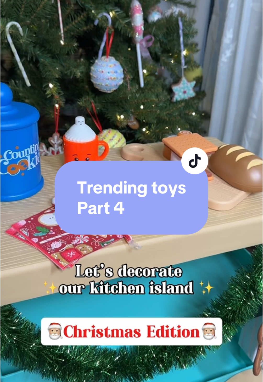 So many options for this play kitchen island! 🎄 Christmas theme decorations 🥳 best gift ever❤️🎄 #playkitchen #kitchenisland #trendingtoys #christmastoys #navidad #juguetes #tiktokshoptoys #tiktokshopkids #kidsgifts #wishlist #christmasshopping #pretendtoys @Learning Resources 