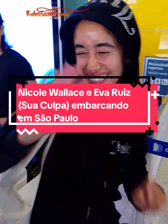 Nicole Wallace e Eva Ruiz (Sua Culpa) embarcando em São Paulo. #nicolewallace #evaruiz #suaculpa #culpatuya #culpamia #minhaculpa #ccxp #ccxp24 