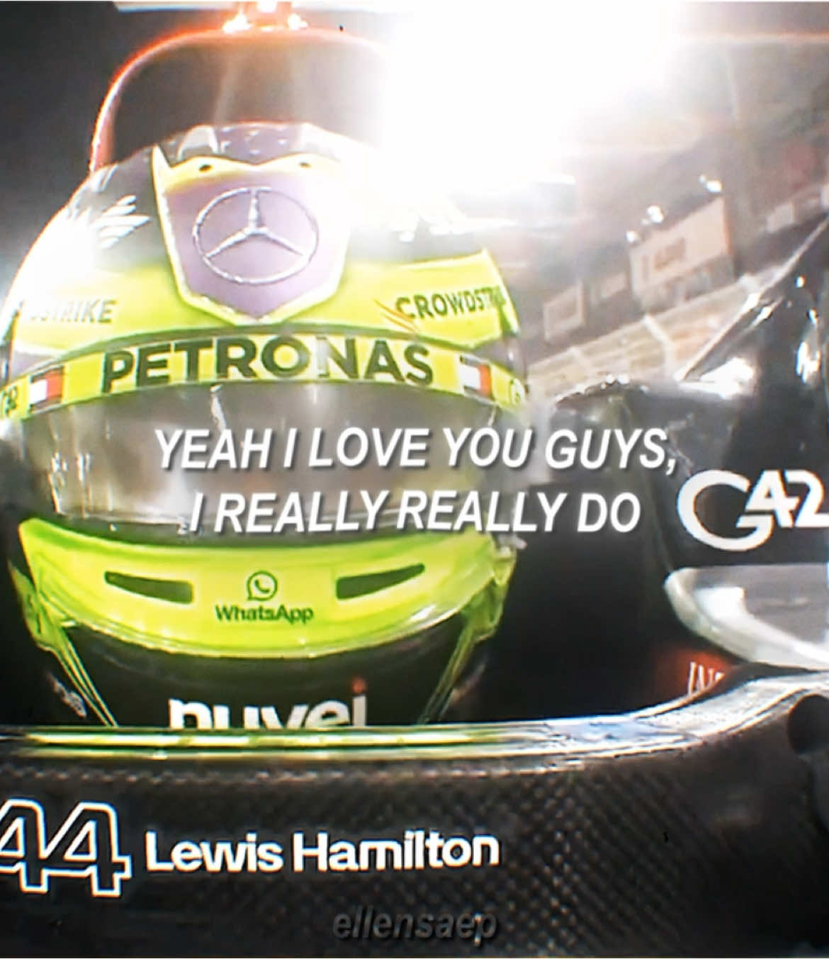 lewis hamiltons last race with mercedes abu dhabi grand prix 2024 #lewishamilton #lh44 #edit #f1 #fyp #foryou #formula1 