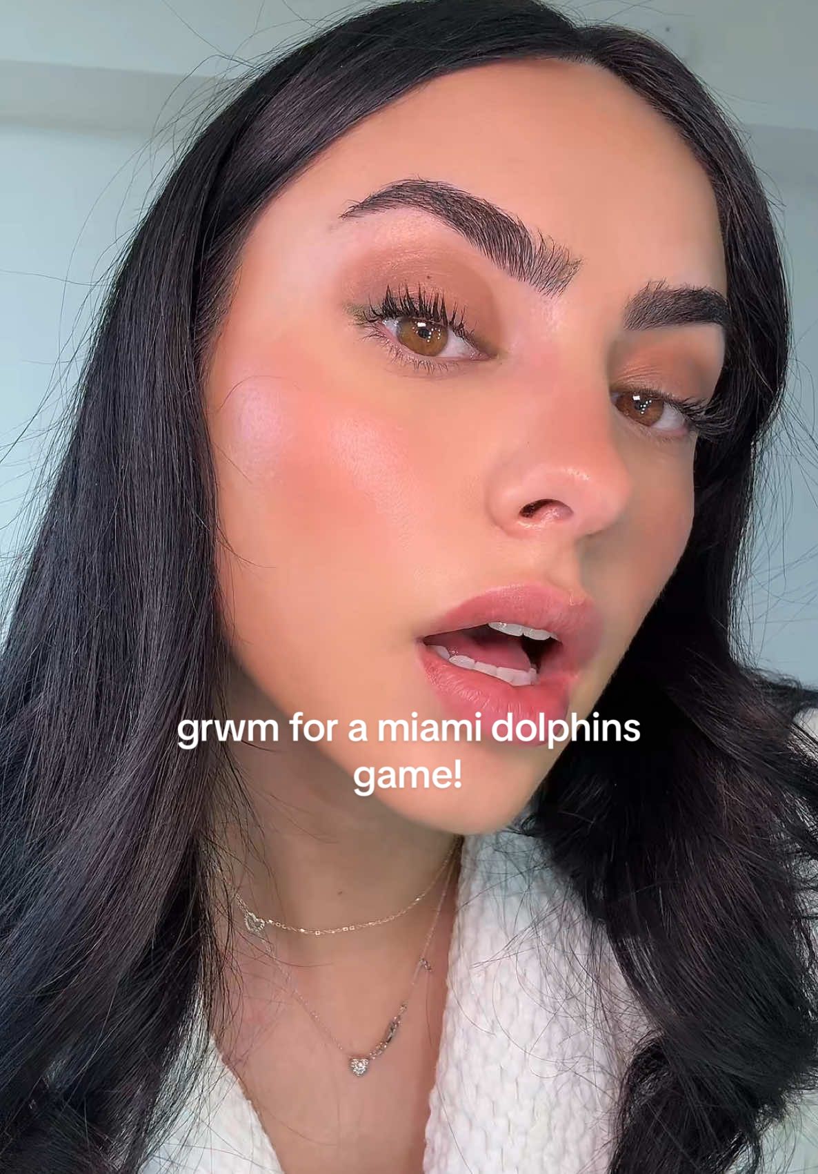 grwm for a miami dolphins game!