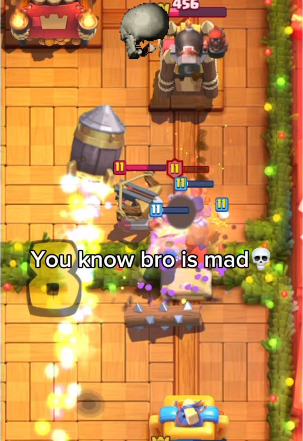 You know bro was mad💀 #clashroyale #satisfying #fy #foryo #clashroyalememes #fyp #clashroyaledaily 