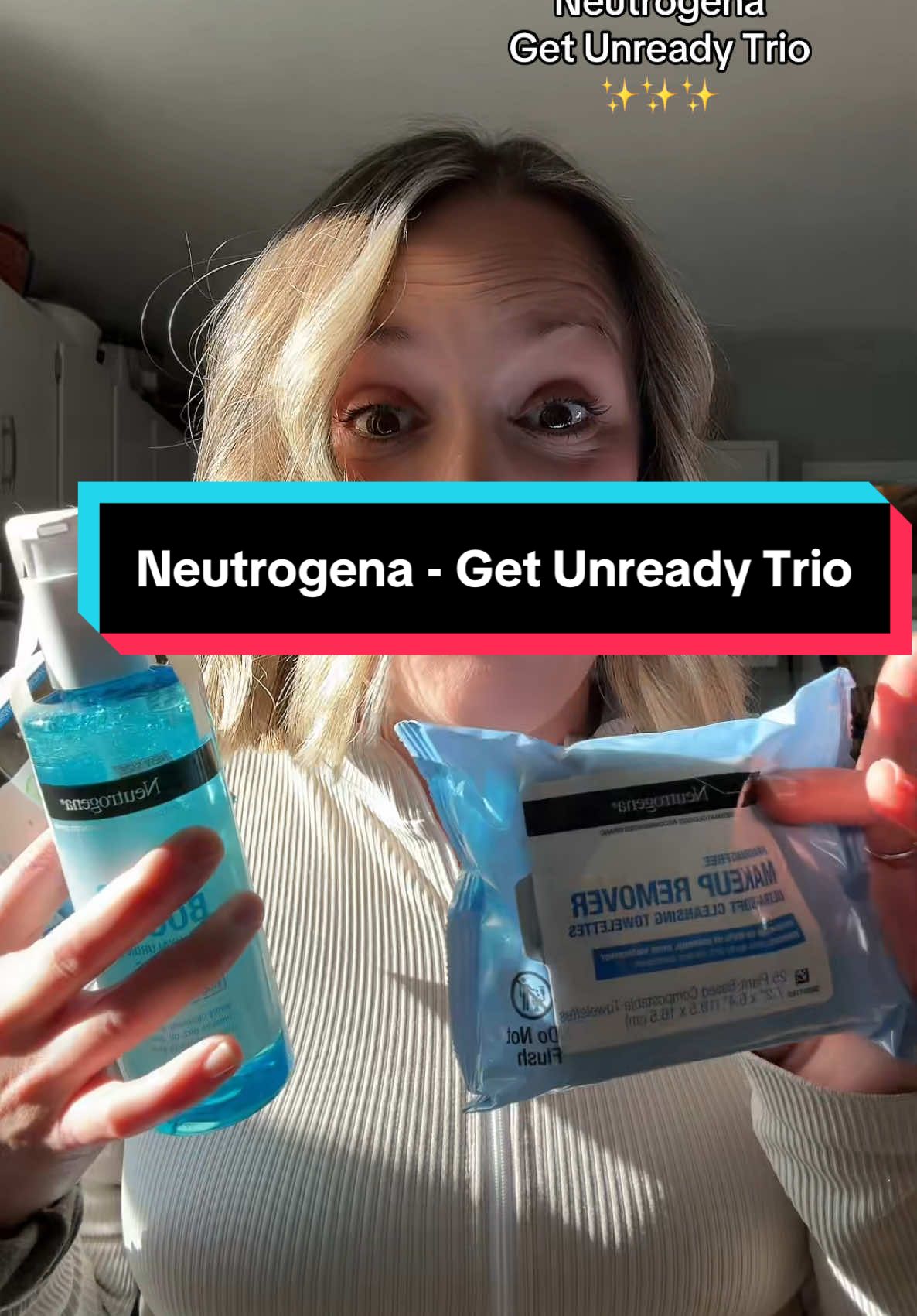 Grab the get ready trio from @@Neutrogenain TikTok! I absolutely love their Hydro boost line and it is great on my sensitive skin.  #neutrogena #neutrogenapartner #skincare #makeupremoval #skincareproduct #hydroboost #sensitiveskin #giftguide #giftideas #stockingstuffers #tiktokshopcreatorpicks