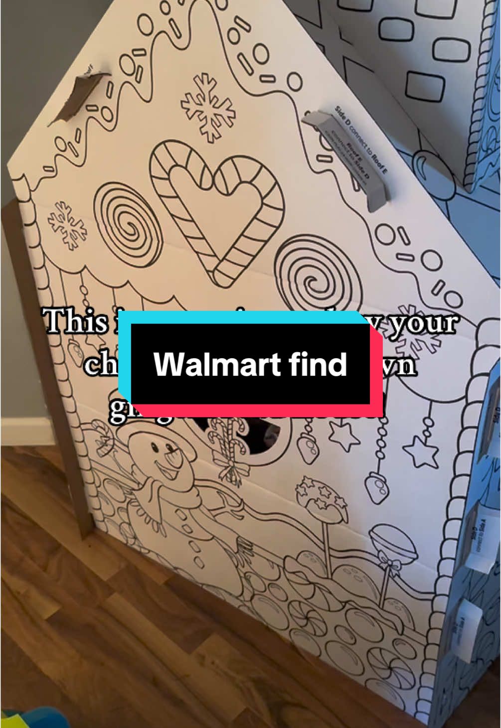 Best walmart purchase by far! #gingerbread #walmartfind #momfind #coloring #momhack 