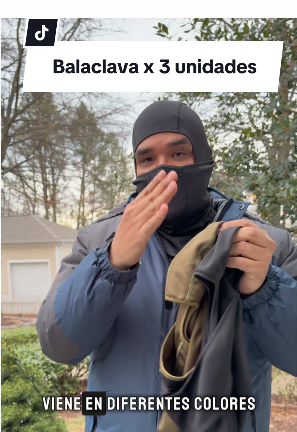 Balaclava o pasamontañas para temporada de invierno paquete por 3 DE unidades en diferentes colores #balaclava #pasamontañas #wintermens #tiktokshophollydayhaul #giftguide #mademyyear #TikTokShopCreatorPicks 