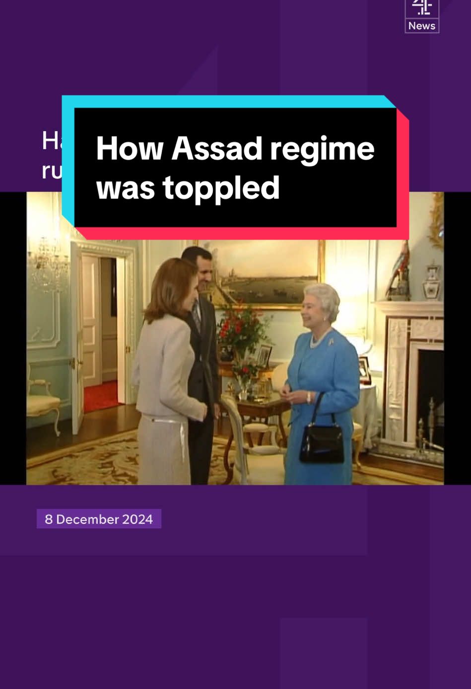 Ruling Syria was a family business for the Assads that began in 1971. Here Edward Heath was Prime Minister. First Hafez - the father - and then Bashar, the son - who became the heir apparent after his older brother died in a car accident in 1994. #Syria #Assad #SyriaWar #Channel4News 