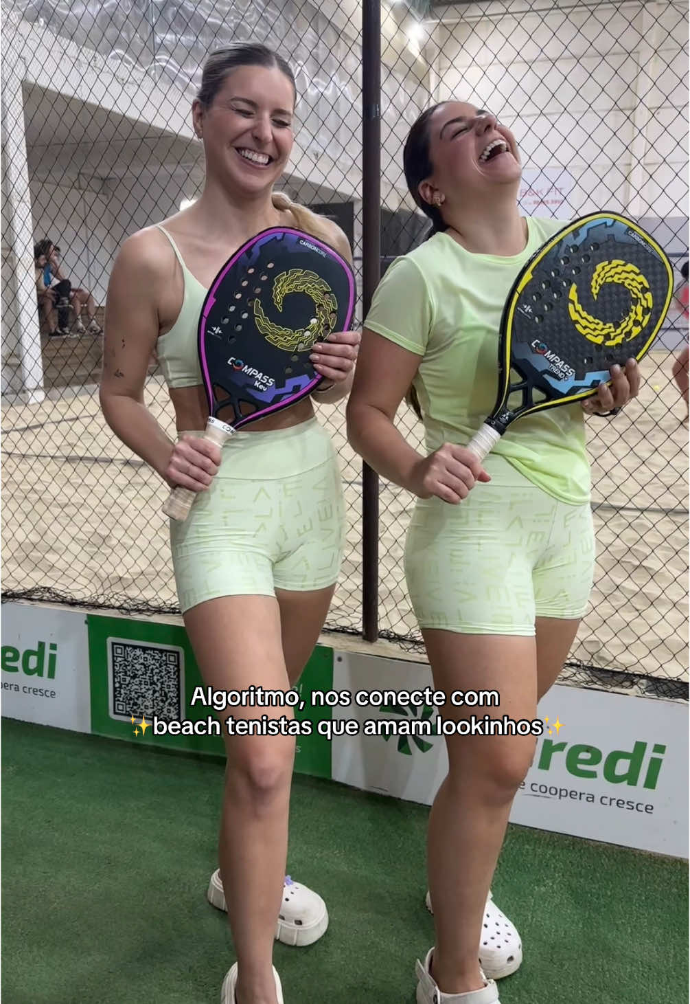 Cadê as beach tenistas que amam um lookinho combinando?? 🥰 Algoritmo, faz a tua mágica!! 🪄 @Rafaela Mendes @.mchrist  #beachtenislovers #beachtennisworld #beachtenis✨ #beachtennisplayer 