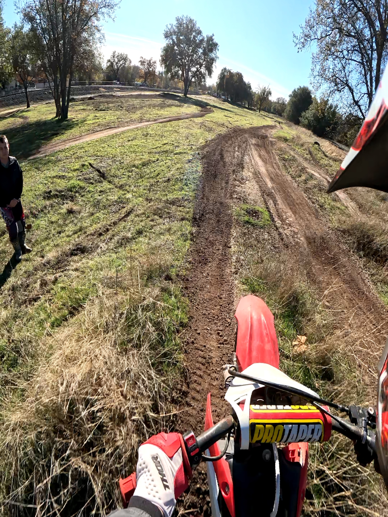 Almost cased the gap on my crf110! #dirtbike #moto #dirtbiking #motocross #crf110 #jumps 