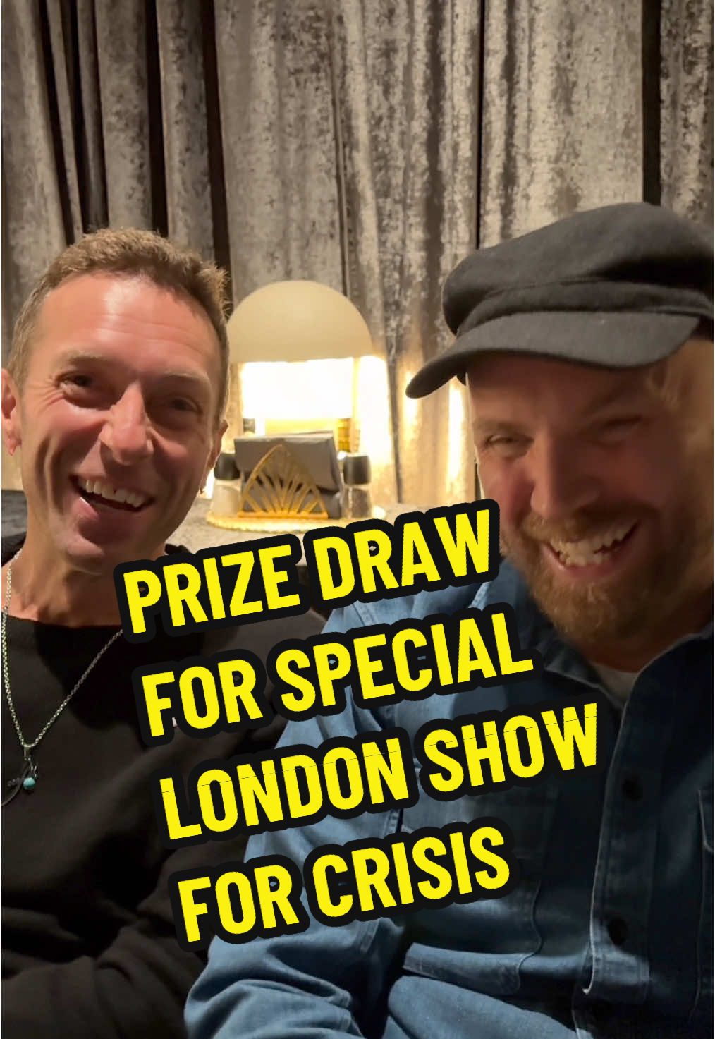 The prize draw for Chris and Jonny's special show for @Crisis in London on Tuesday closes TOMORROW. Head to link in bio to enter - and you could get to request a song too! Prize draw closes 12 noon (GMT) Monday, 9 December. UK residents only.