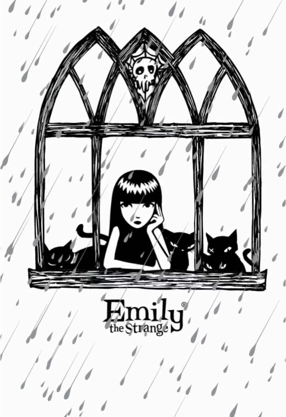 Rain, rain forever stay. ☔️⛈️🖤💀🐈‍⬛ #emilythestrange #rain #dark #fyp #🖤  @Garbage 