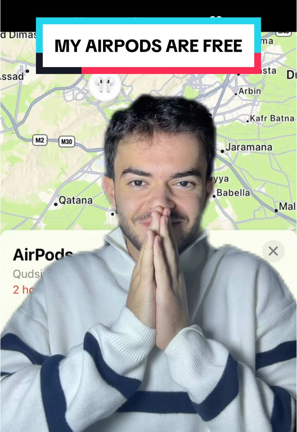 My stolen Airpods, I’m coming for you🤍 (if you know you know) #samermoumneh #syria #comedy #viral 