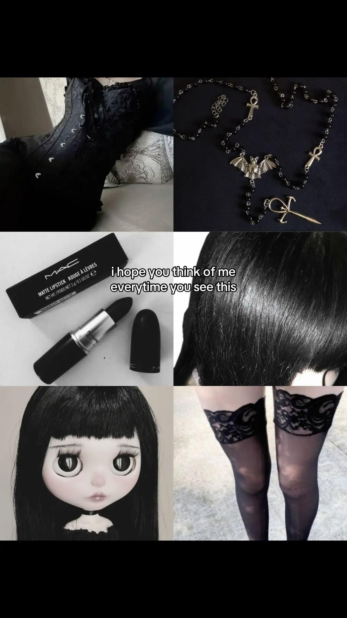 #goth #gothtok #blythedoll #aesthetic #fyp 