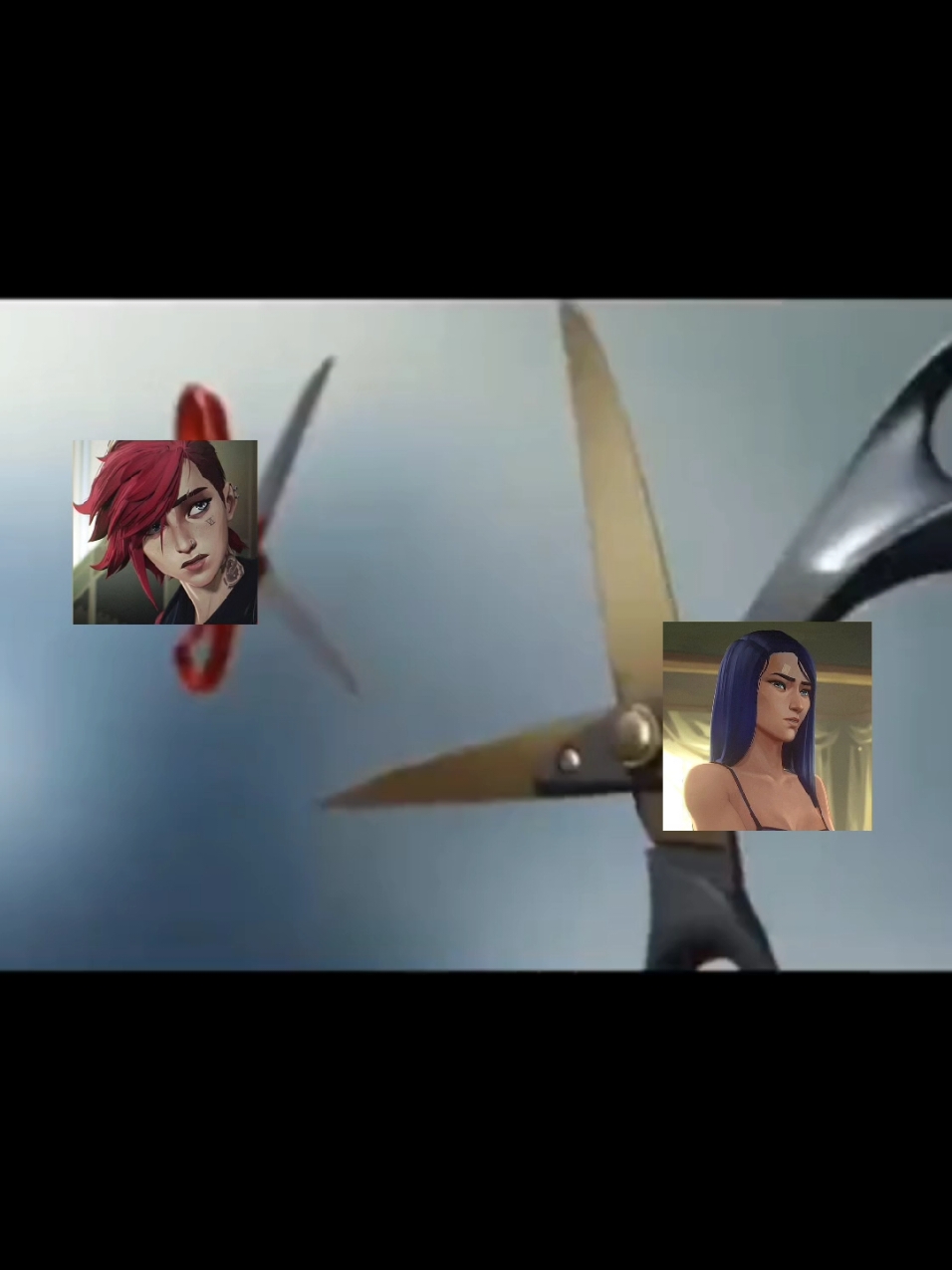 😏😏🔥 #arcane #leagueoflegends #vi #caitlyn #viandcaitlyn #scissors #fyp