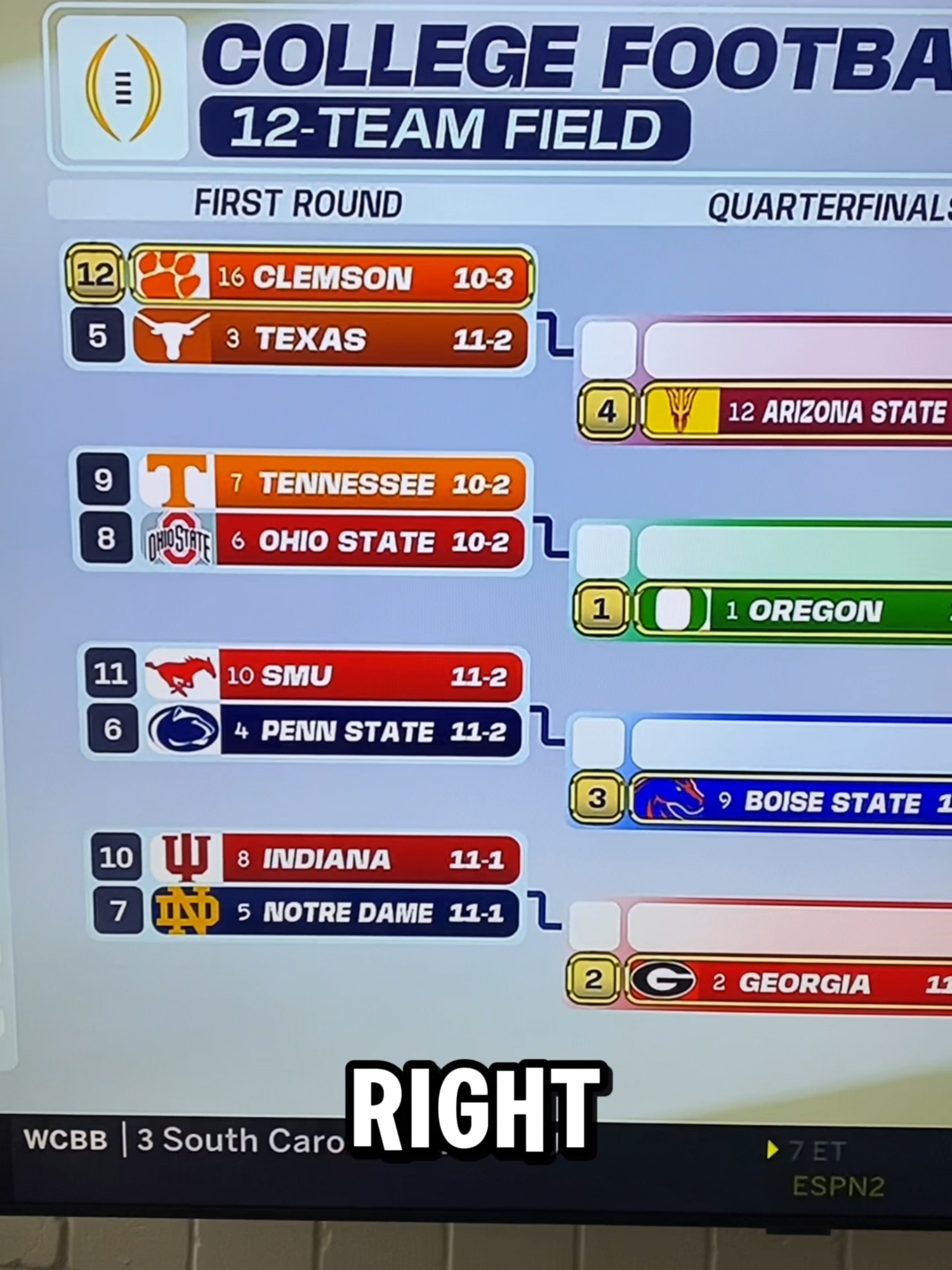 Thoughts on this year's 12-team CFP bracket? 🤔