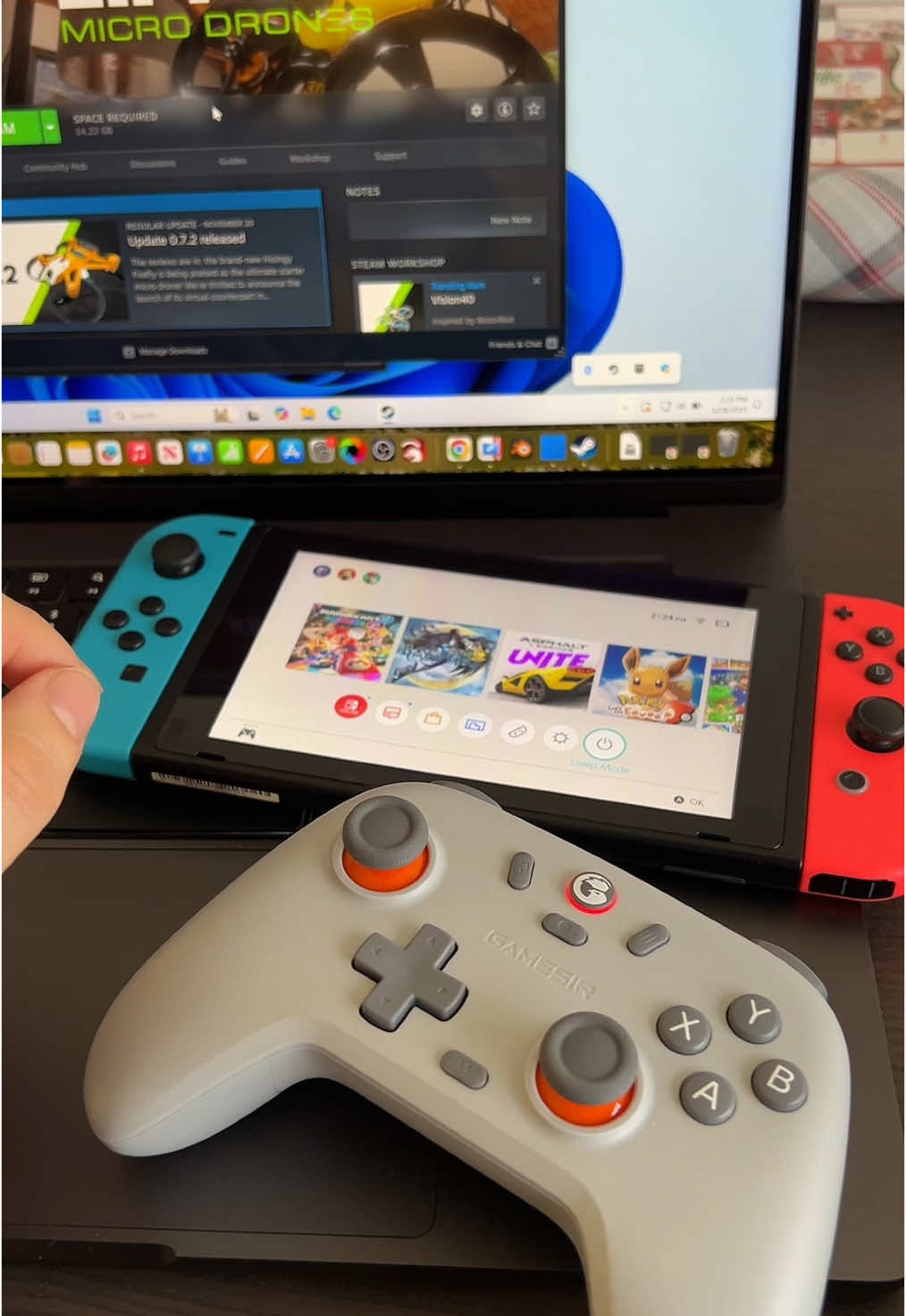 Replying to @Amy ♡  How to connect the gamesir nova lite to the switch