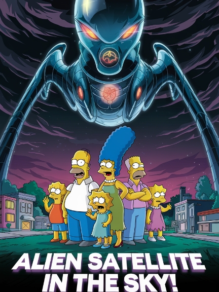 The simpsons predicted an alien satellite over springfield! You wont believe what happens next!  💀☠️ #simpsonsclips #simpsonfan #aliens  #simpsonspredictthefuture #simpsonspredictions #simpson #simpsonsclipz #simpsons