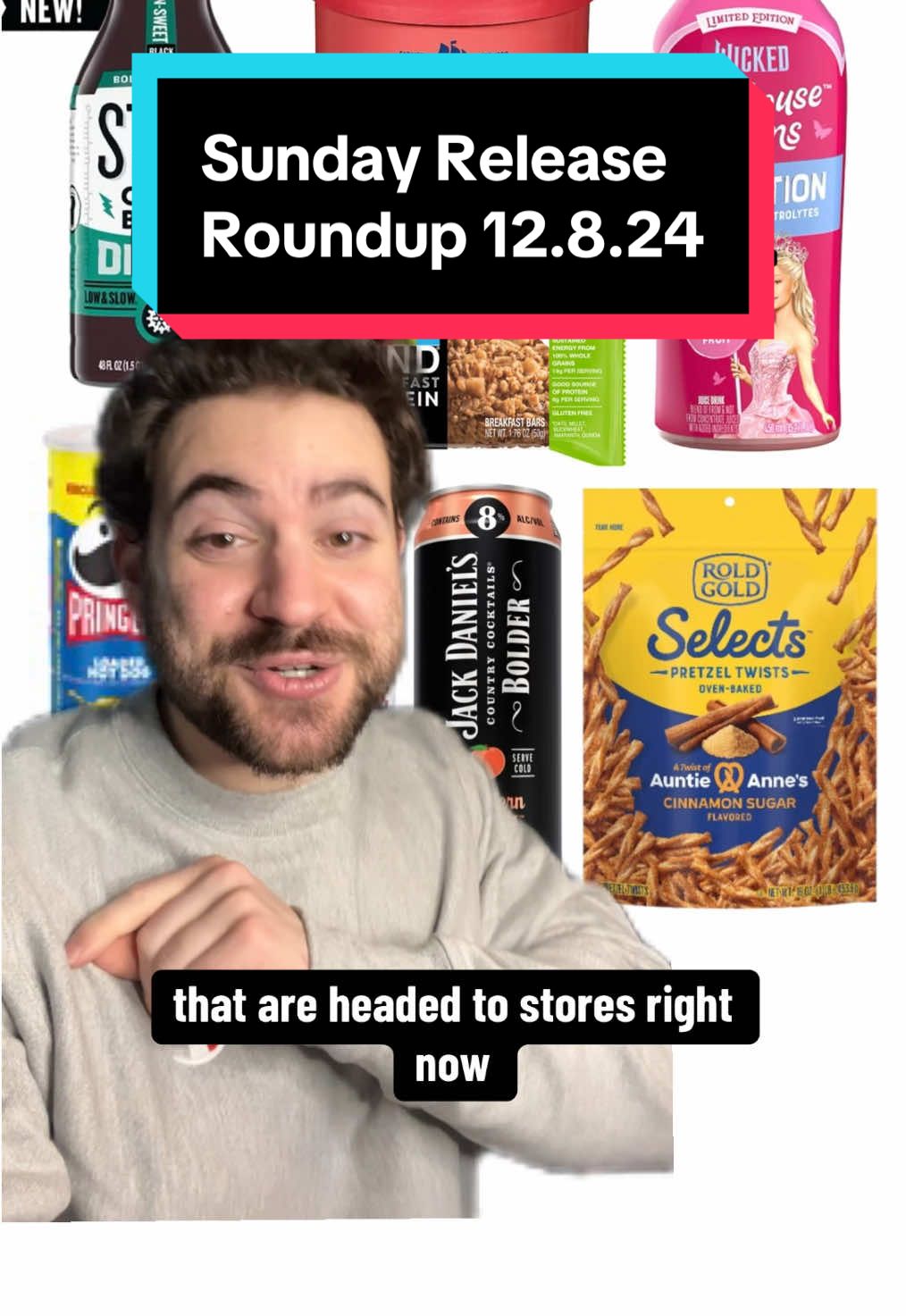 Here are eight food releases headed to stores right now! Today’s list is QUITE the blend, with new Wicked-themed smoothies from Bolthouse Farms, Loaded Hot Dog Pringles at Costco, a pretzel collab between Auntie Anne’s and Rold Gold, plus plenty more.  Are you hyped for any of these new food releases? #foodnews#FoodTok#pringles#tillamook#pretzels#snacks#pasta#groceryshopping#smoothie#breakfastideas#fyp  