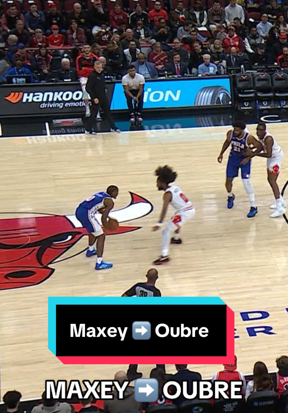 Tough alley-oop 🙌‼️ @Philadelphia 76ers #NBA #Basketball #Sixers #TyreseMaxey #KellyOubre 