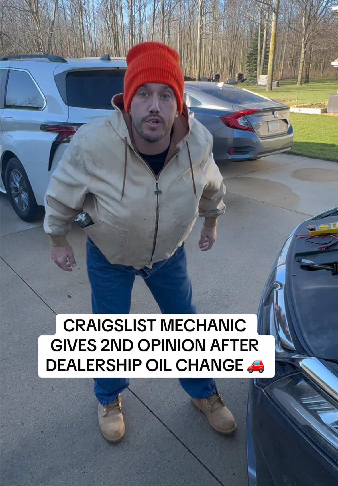 You trust this mechanic or the dealership mechanic?? 🤣 #oilchange #mechanicsoftiktok #cardealership #serviceadvisor 