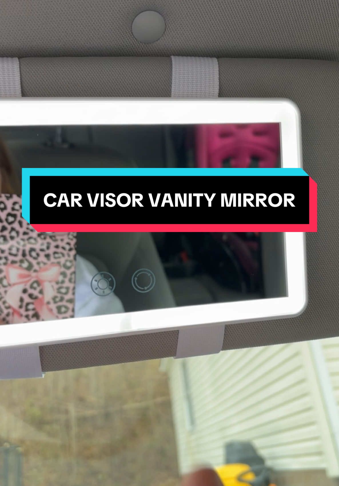 How cute!? #caraccessories #vanitymirror #makeupvanity #makeup #mirror #led 