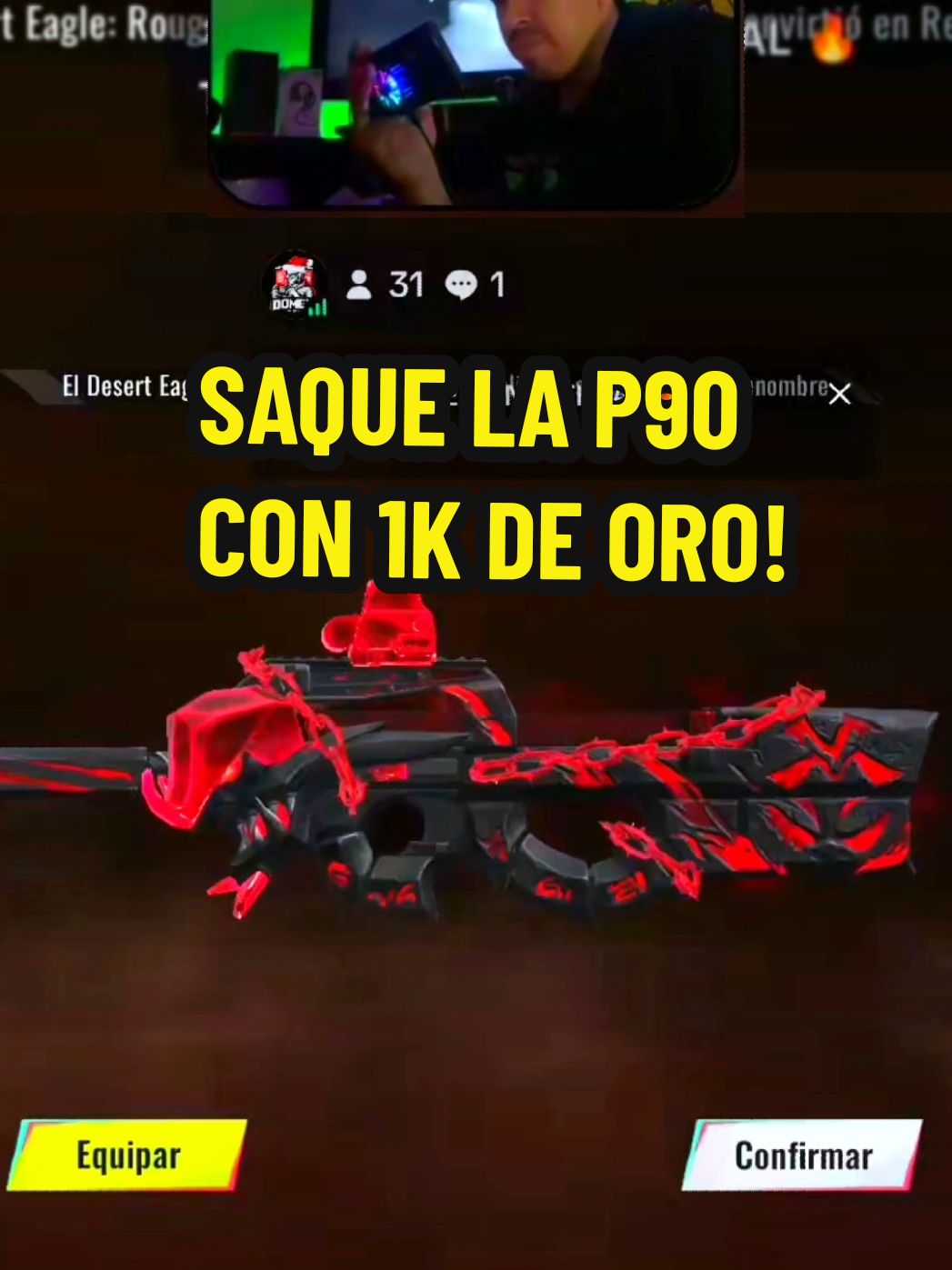 SAQUE LA P90 CON MIL DE ORO! #bloodstrike #fyp #parati #bloodstrikecc #bloodstrikelatam #projectbloodstrike #bloodstrikepartner #navidinero #bloodrage 