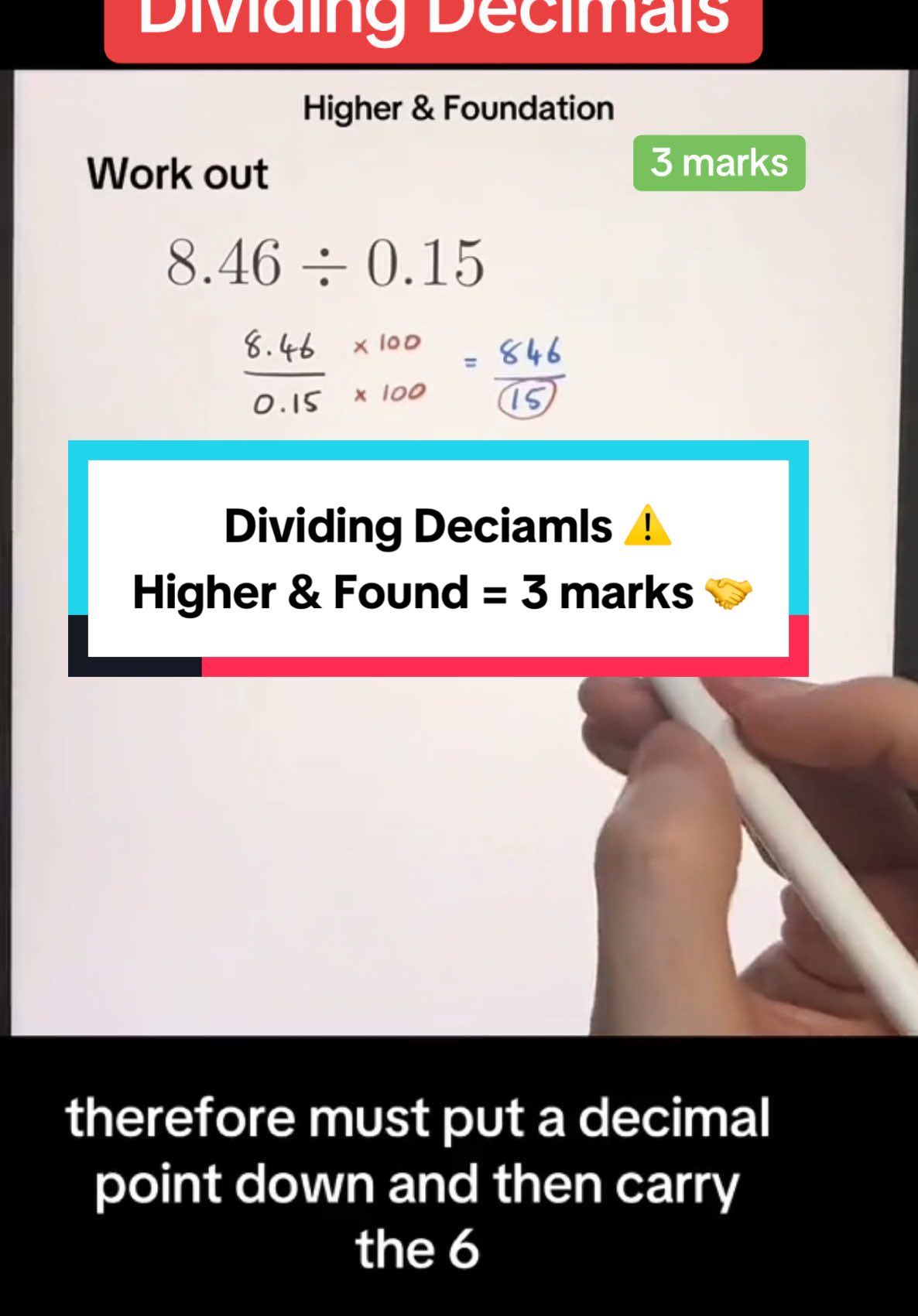 #math #maths #mathematics #dividing #decimals #gcsemaths #sat #sats 