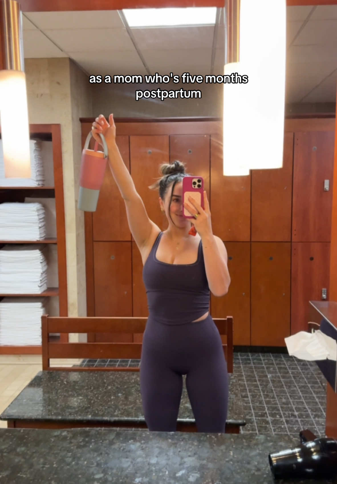 sometimes I feel like I should look better than I do since being a fitness trainer is a huge part of my job, but im trying to overcome that mindset. As for workouts i’m doing, i always follow my own @BICAH program 🤍 #workoutmotivation #workoutroutine #GymTok #postpartum #mom #MomsofTikTok #momlife 