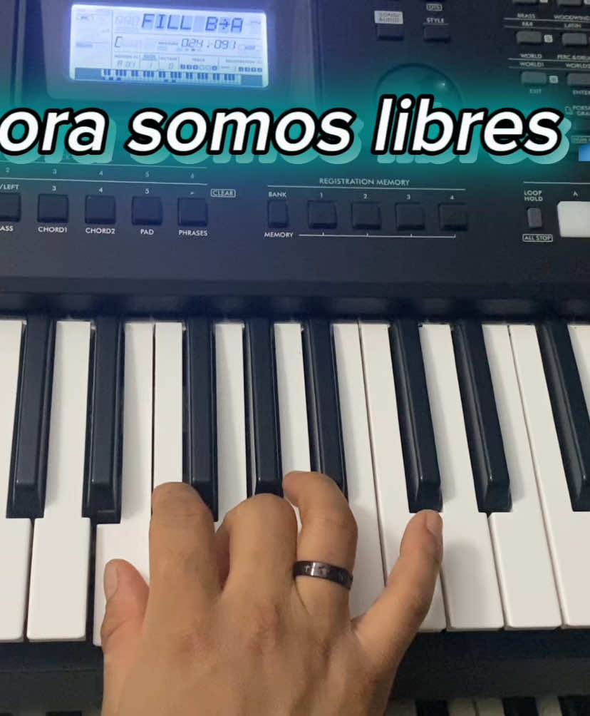 Tutorial ahora somos libre, Tocando en fa natural pero estoy usando traspos la nota real es fa sostenido. Bendiciones #yamaha473 #jesucristoesrey 