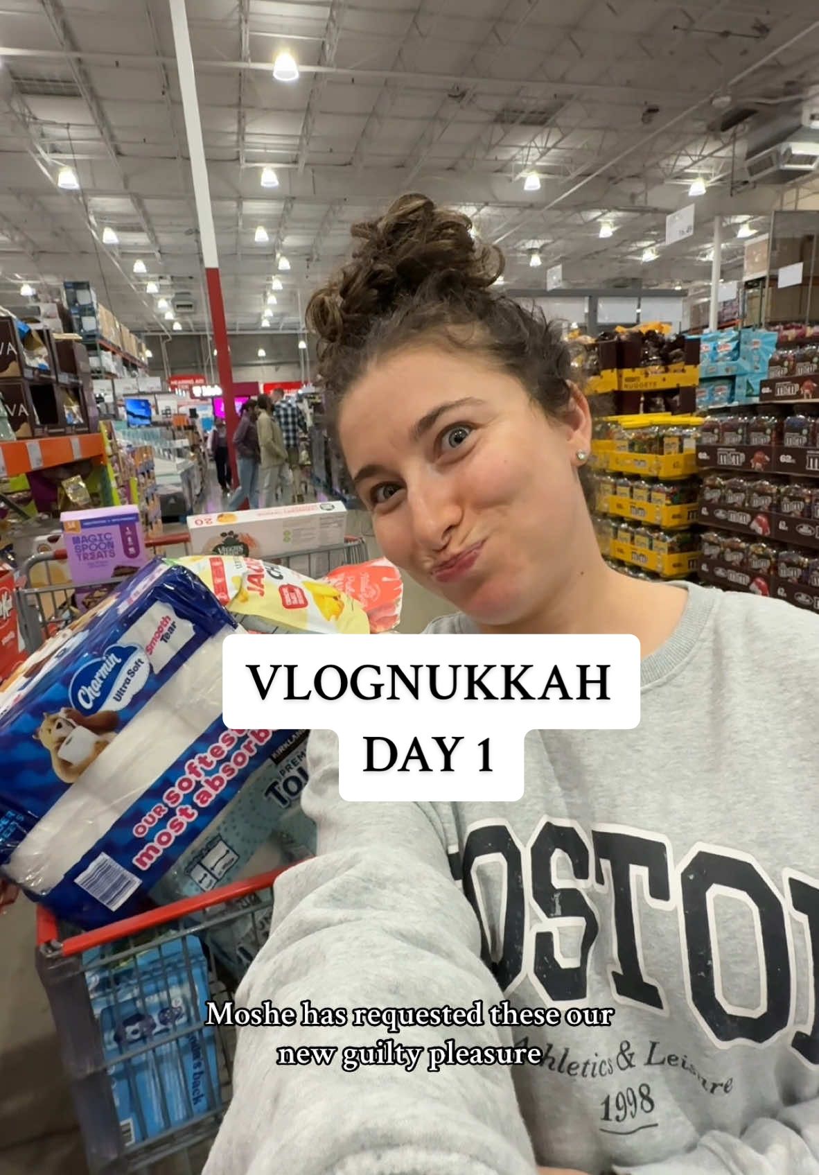 Where are my Hanukkah people at?! Comment down below! Let’s be friends! 🕎🫶🏻 @Costco Wholesale #vlognukkah #vlognukkahday1 #vlogmasday1 #Vlogmas #vlogging #dayinmylife #eveninginmylife #vloggingtime #costcorun #costcofinds #costcosnacks #costcohaul #groceryshopwithme #groceryshopping #MomsofTikTok #momsover30 #momlife #momofthree #momof3 #toddlermom #hanukkah 